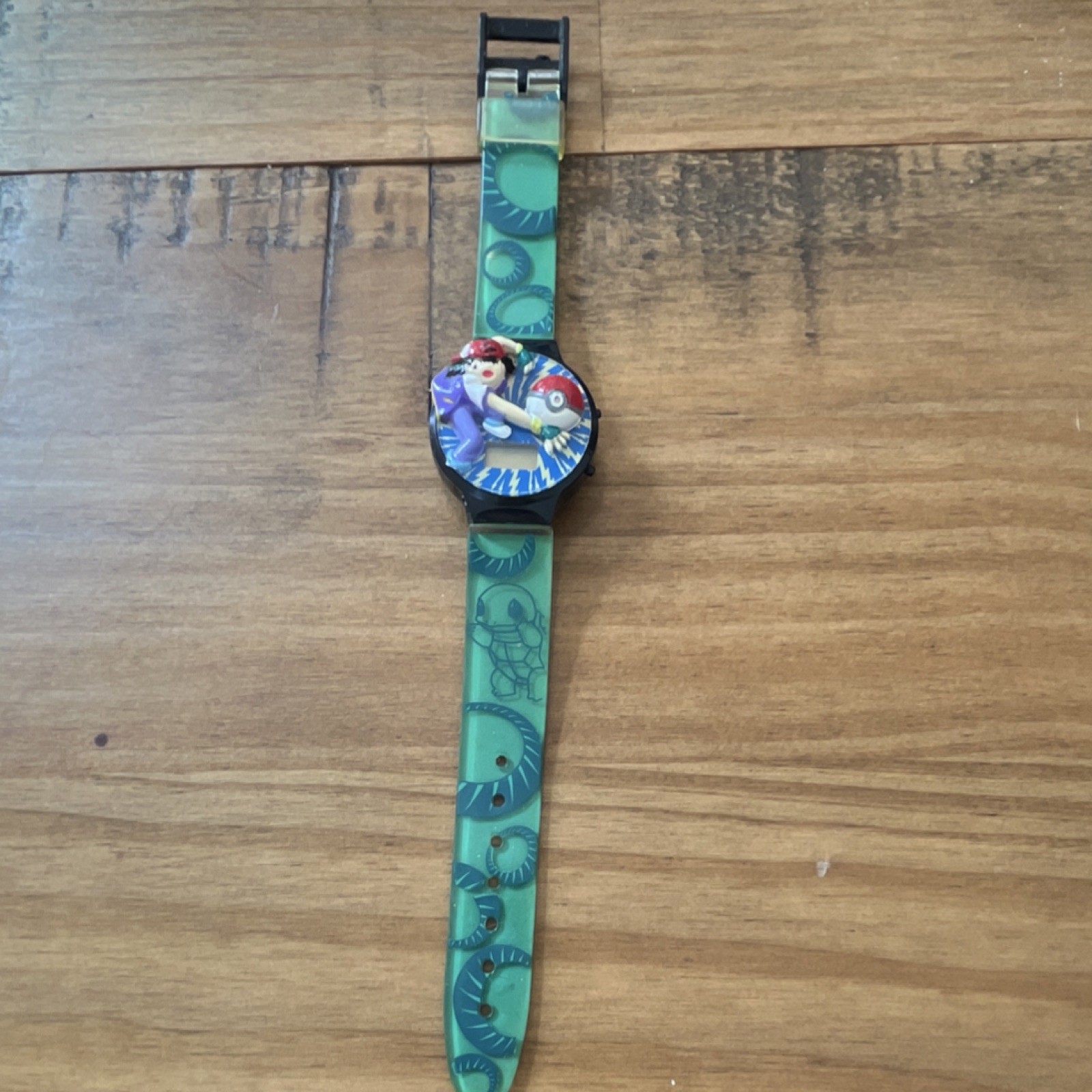 Pokémon Ash Ketchum Squirtle Pokeball Plastic Watch - Vintage 1999 Nintendo