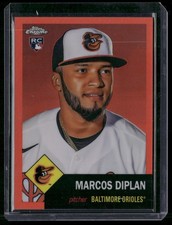 2022 Topps Chrome Platinum Anniversary Orange Refractor #465 Marcos Diplan /25