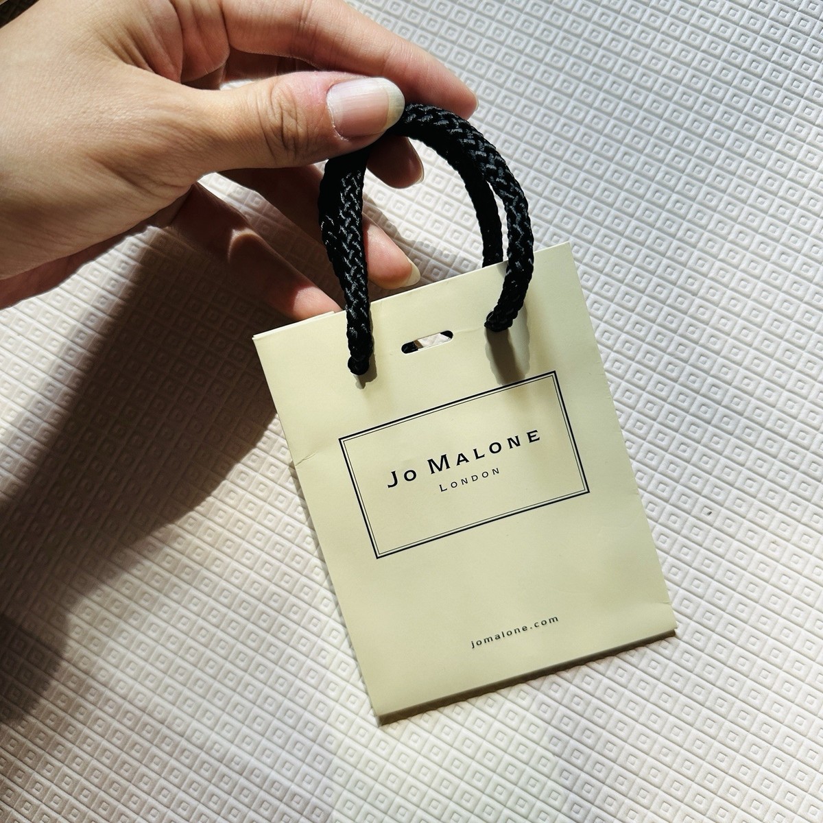 Jo Malone Small Gift Bag Yellow Paper Classic Logo L 4.5 x H 3.5 x