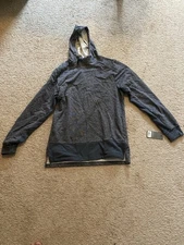 Apana Grey Hoodie Pullover Men M Athleisure Minimalist Streetwear Cozy