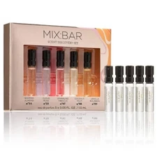 MIX:BAR Women's Eau De Parfum Scent Set 5pc 1.5 ML EACH NEW IN BOX