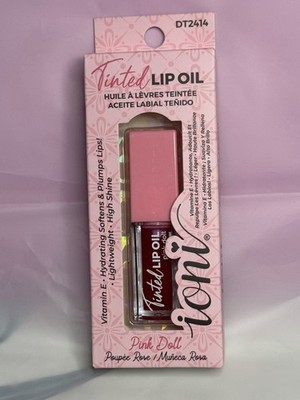 Ioni Pink Doll Lip Oil High Shine Hydrating Vitamins Lightweight Liquid DT2414