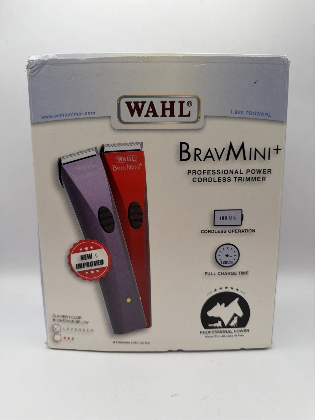 Wahl BravMini Cordless Pet Trimmer for Dogs Cats Lightweight and Quiet Tested
Opens in a new window