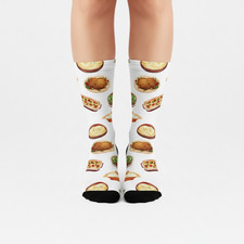 Thanksgiving Feast Crew socks - Unisex