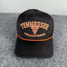 Tennessee Vols Hat Men's Snapback Black Rope Trucker Vintage Logo Football