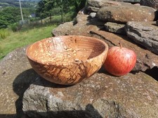 Small Hand-Turned Wood  Bowl - heavily spalted / Olive Ash