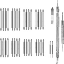 Watch Pins Replacement Kit, 37 Pcs Spring Bar Tool Heavy Duty Stainless Steel Ba