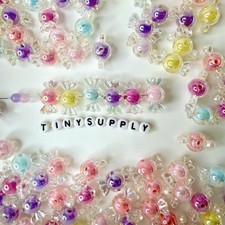 Chunky Acrylic AB Rainbow Candy Beads 22MM X 13MM