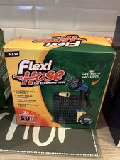 Flexi Hose Expandable Garden Hose - 50FT Heavy Duty Water Hose, Retractable Hose
