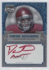 2013 Press Pass Fanfare Aqua Red Ink 67/99 Damontre Moore #DM2 Auto 9u7