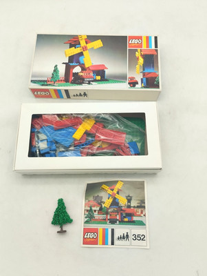 LEGO 352 Windmill and Lorry OVP GOOD Box Legoland Town 70s 60s Vintage Retro