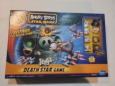 Angry Birds Star Wars Jenga Death Star Game COMPLETE Hasbro Gaming 2012 Rovio