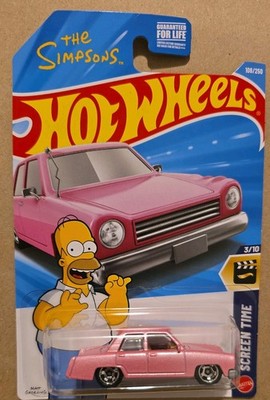  2026 Hot Wheels The Simpsons Family Car - Screen Time - Pink  