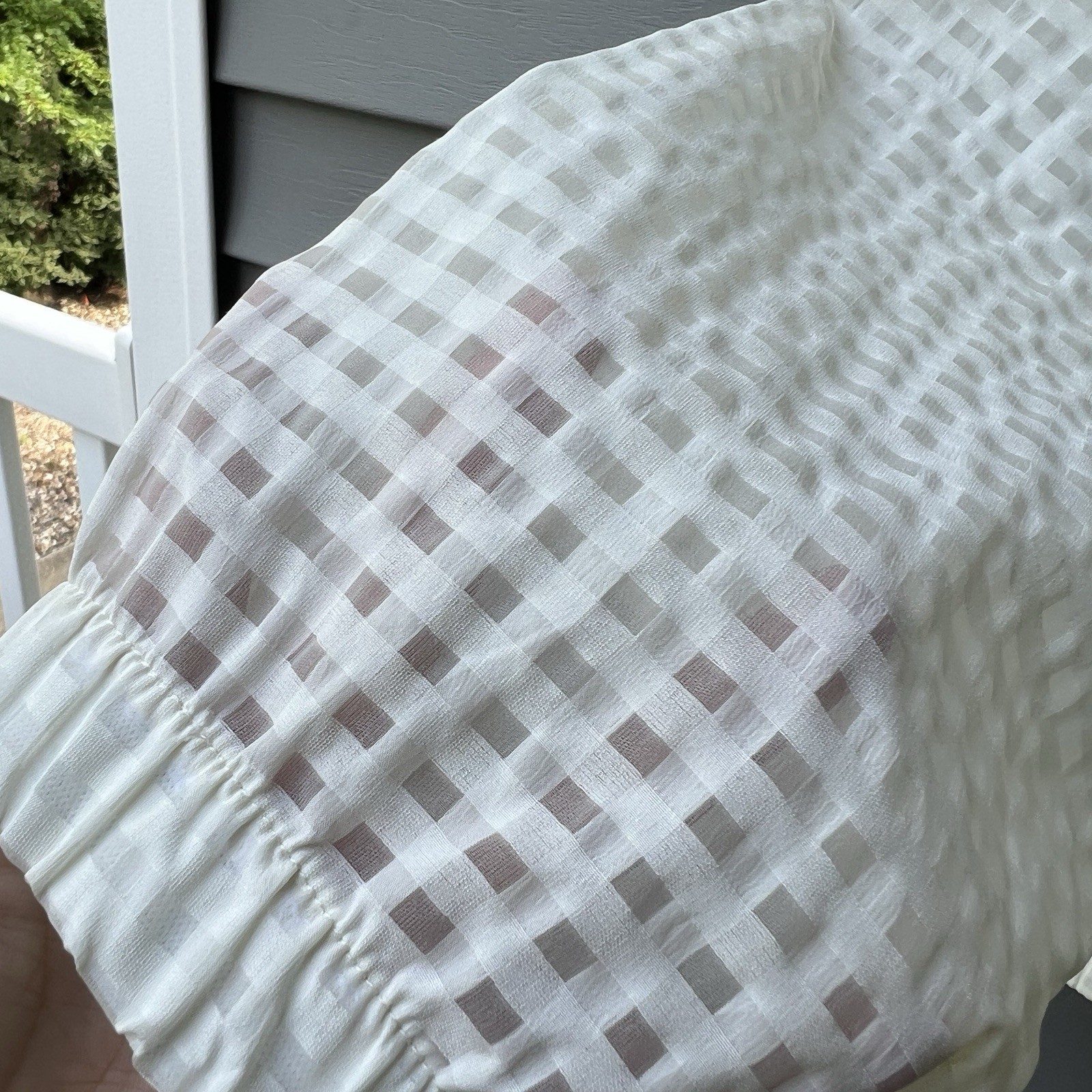 Fabletics Jacket Funnel Neck Lightweight Grid Pat… - image 4