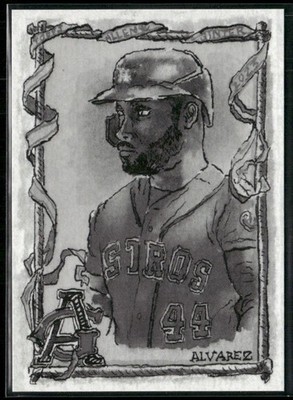 Yordan Alvarez 2025 Topps Shoebox Treasures by Andy Friedman Grayscale /75 #31