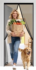 Heavy Duty Magnetic Screen Door Mesh Mosquito Fly Bug Insect Net Door Curtain
