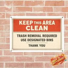 Durable Aluminum No Dumping Sign 8x12 Property Protection Plaque