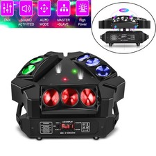240W-Spider Moving Head Light RGB 9 LED DMX Stage DJ Disco Party Beam Lighting