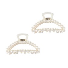 2Pcs White Large Hair Clip for Thick Hair, Girls Claw,Big Hair Clips Hair Cla...