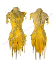 jz Handmade Women Samba Ballroom Swing Salsa Rumba Latin Dance Dress RHYTHM