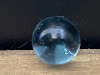 Vintage kleines Glas blaue Marmor RAR