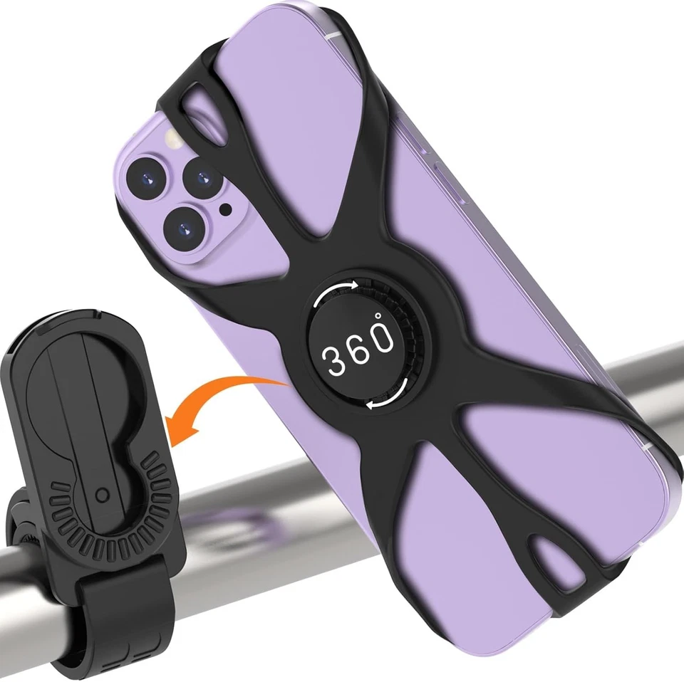 Universal Bicycle Phone Mount for 4.5-6.8" Smartphones - Easy Installation - Image 3 of 4