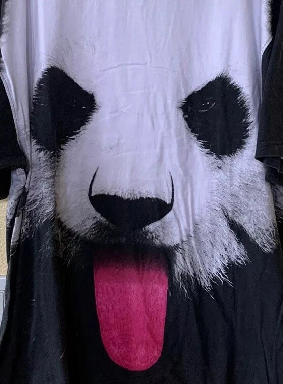 Art/Sew Filthy Dropped Y2K Sublimated Print PANDA Men’s T-shirt Sz 2XL - Image 2 of 4