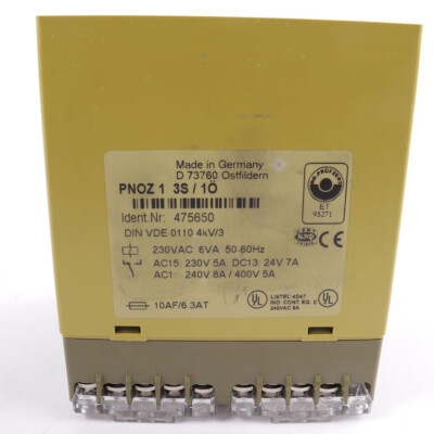 Safety Relay For Pilz 230V PNOZ 1 475650