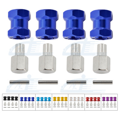 4x 12mm Wheel Hex Hub Drive Adaptor 15mm Extension For 1/10 RC Crawler Scx10 D90