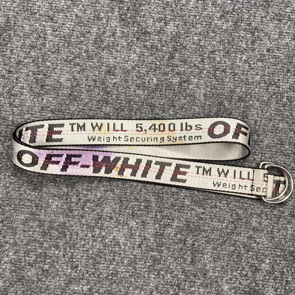 Off-white Industrial Belt 5,400 Lbs Weight Securing System