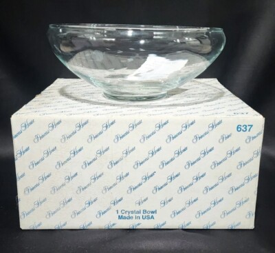 Princess House Heritage Crystal 11'' Centerpiece Fruit Bowl #637