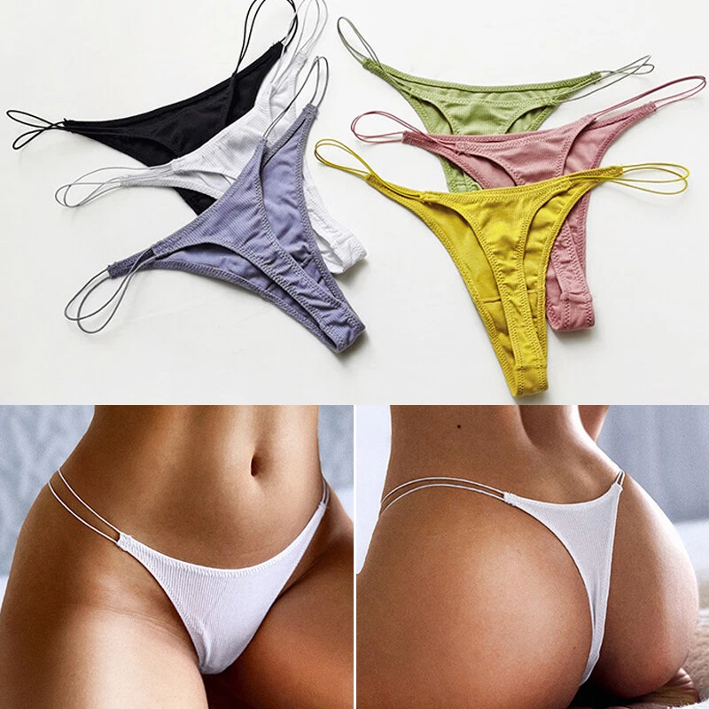 T-Back Brief Underwear Thong G-String Brief Thin Strap Invisible