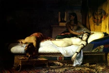 The Death of Cleopatra Queen of the Nile By Jean Andre Rixens Art Repro FREE S/H