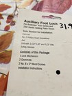Andersen Gliding Patio Door Auxiliary Foot Lock 200&400 Series White New Sealed — photo 2