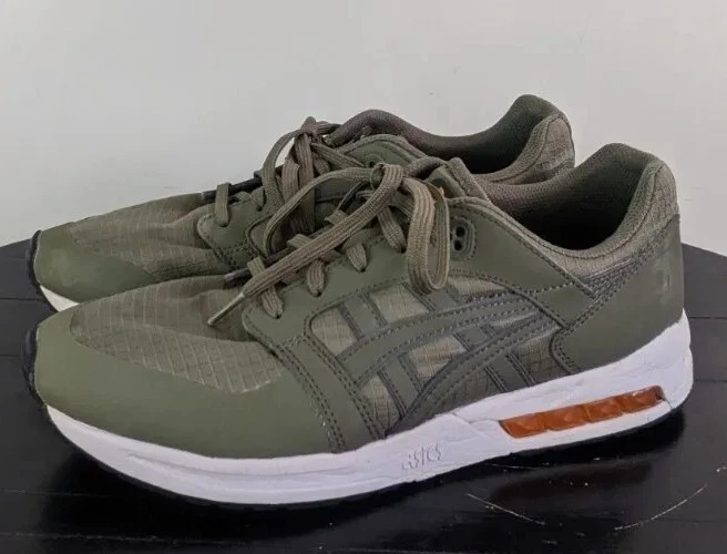 dividendo Identificar derrochador Asics GEL SAGA SOU Mens 9 Olive Green Running Shoes 1191A241 Comfort Sole  EUC | eBay