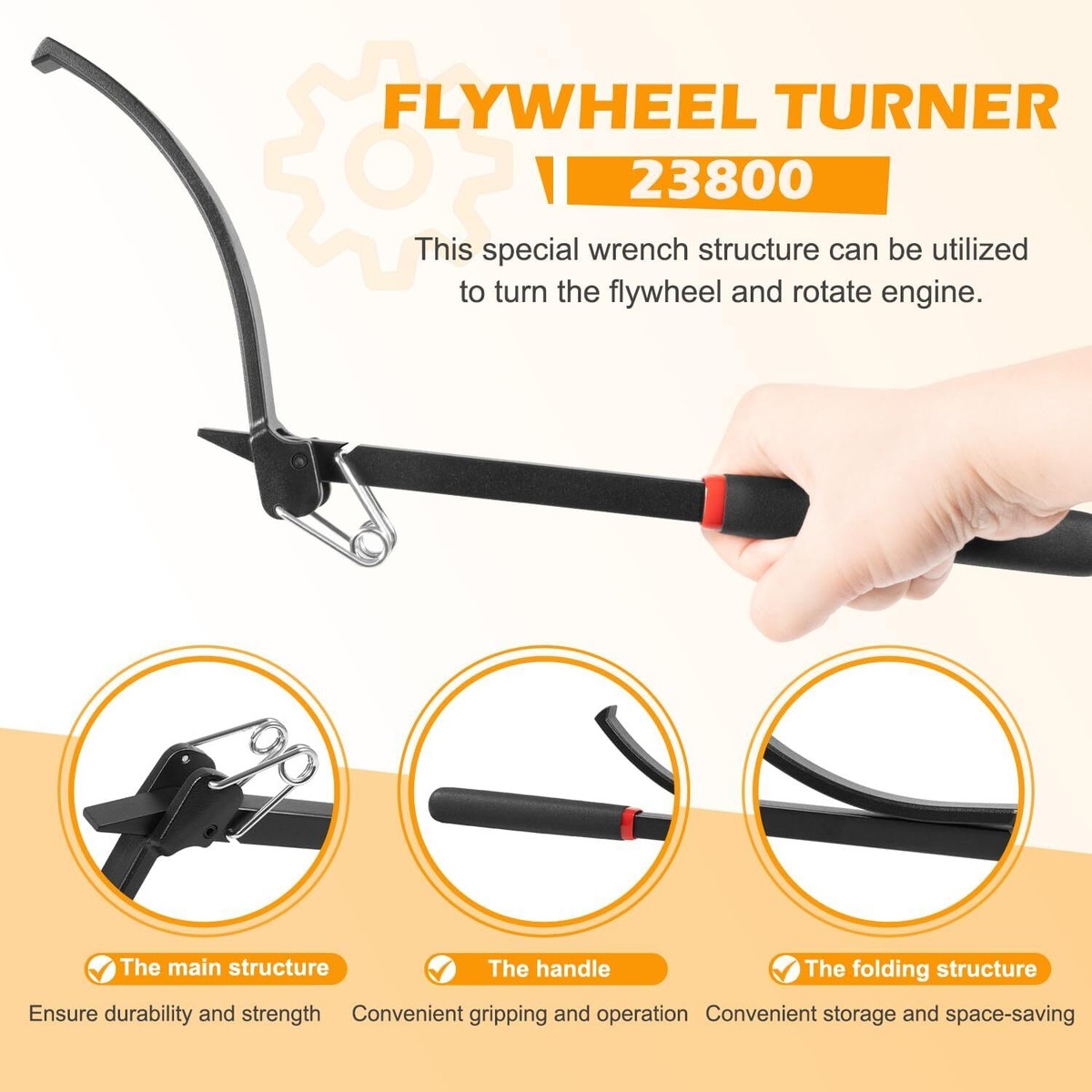 Def Wrench Turning Tool Set DEF Wrench - Engine Rotation Tool For Automotive Repair Flywheel Turner - View #8
