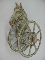Wandschlauchhalter Gartenschlauchhalter Pferd Anik Gusseisen Nostalgie Stil