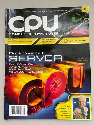 CPU COMPUTER POWER USER MAGAZINE Dec 2006 BUILD SERVER Software Web Email FTPLAN