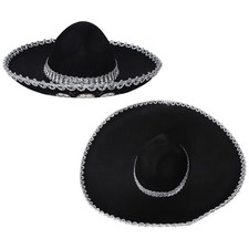 Adults Kids Wide Brim Cap Stylish Cowboy Hats Durable Corned Hat Mexican Retro
