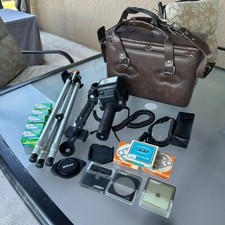 Misc vintage camera accessories, films, etc including made in Japan, France 