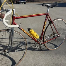 Batavus Criterium Racing Road Bike Size 21” Red w Chrome Yellow Vintage Bicycle