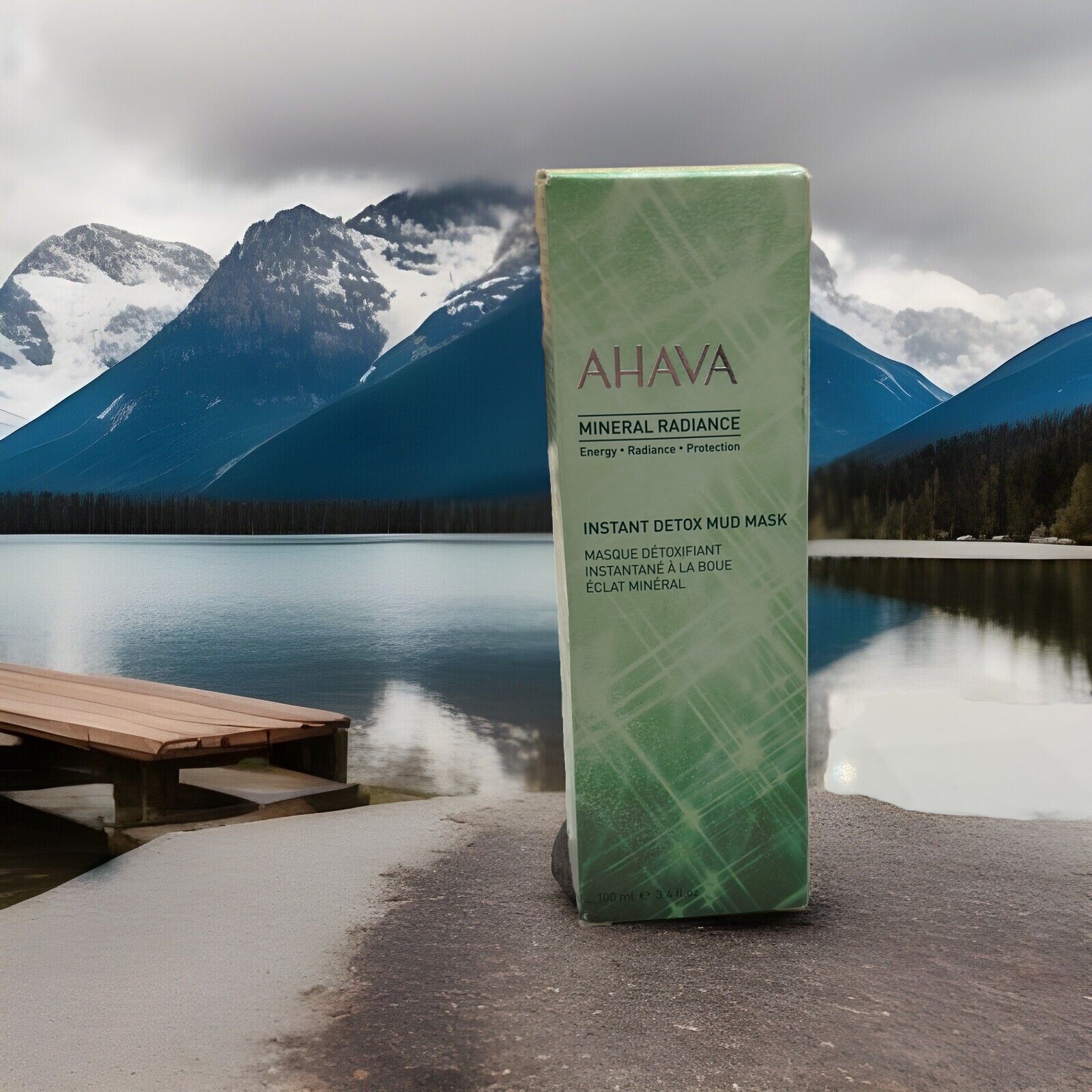 AHAVA Mineral Radiance Instant Detox Mud Mask 100ml New In Box