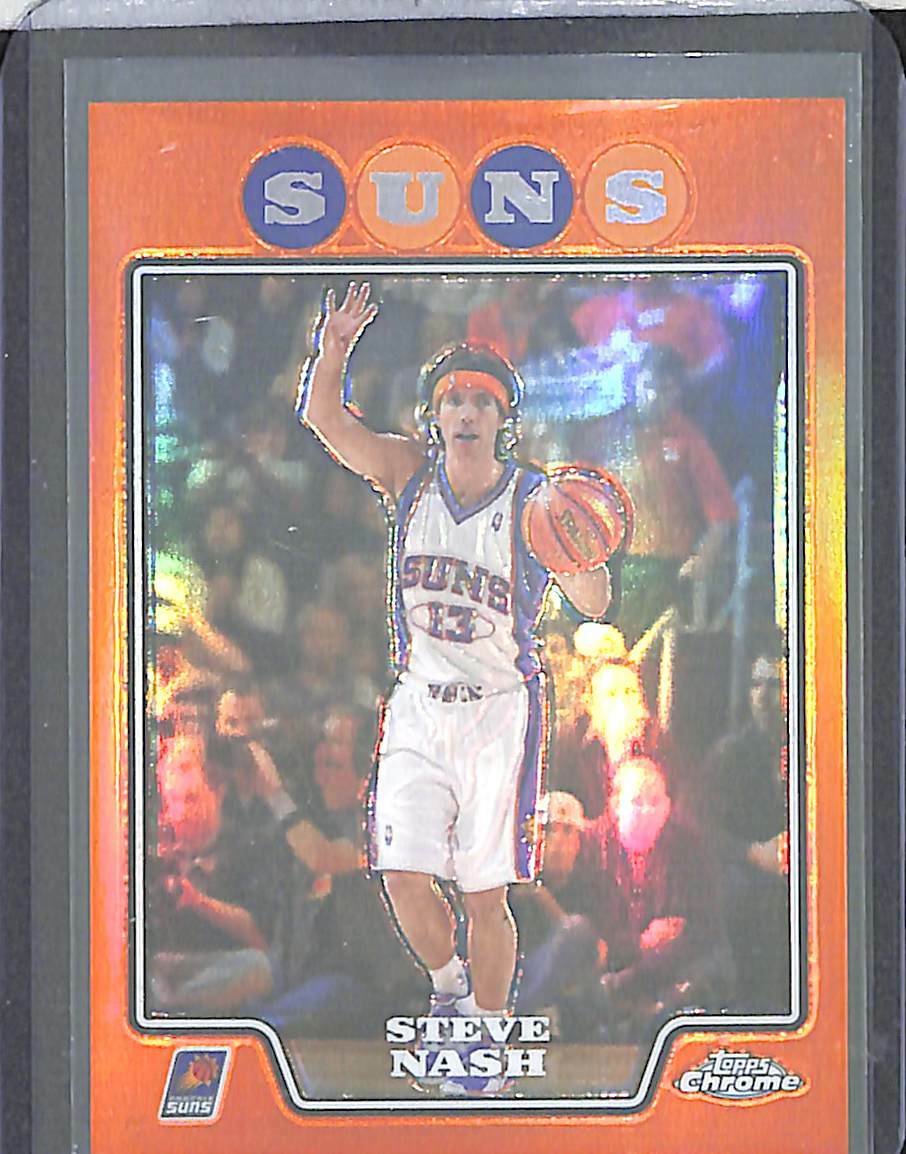 2008-09 Topps Chrome Orange Refractor #13 Steve Nash No 317 of 499