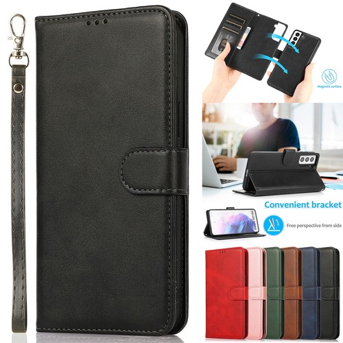 Leather Wallet Case Detachable Magnetic Cover for Samsung S25 S24 S23 S24 S23 - 第 2/90 張圖片