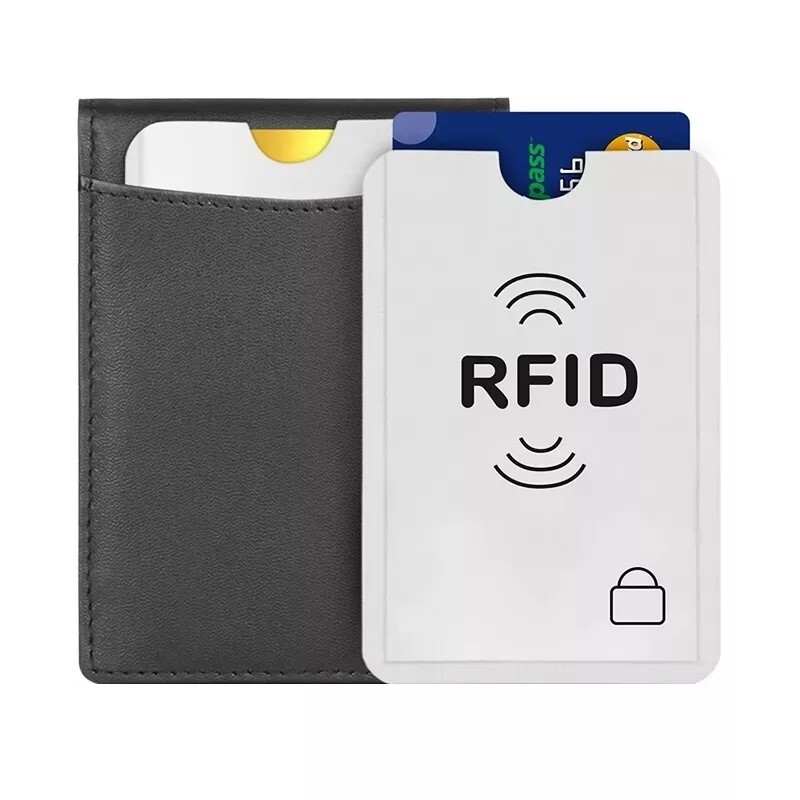 GUTEINTE Custodie per Carte di Credito, Custodie Blocco Rfid, Schermatura Bancomat, Custodia Protettiva RFID, Anti Smagnetizzazione Casi di Carta per Carta d'identità, 10 pezzi