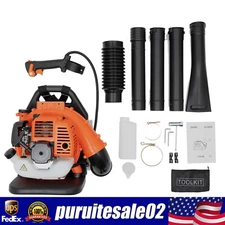 Commercial Backpack Leaf Blower 2 Stroke 42.7CC Gas-powered Backpack Snow Blower