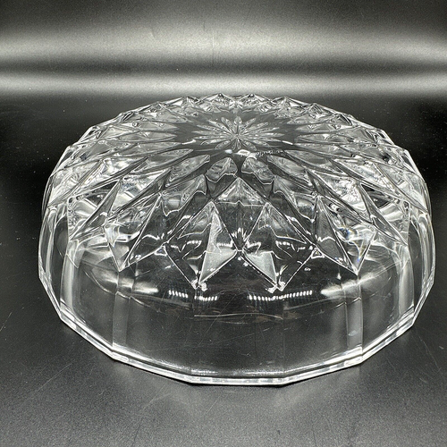 Val St Lambert signierte kaiserlich geschliffene Kristallglasschale 9,5" groß Servieren EUC - Bild 7 von 8