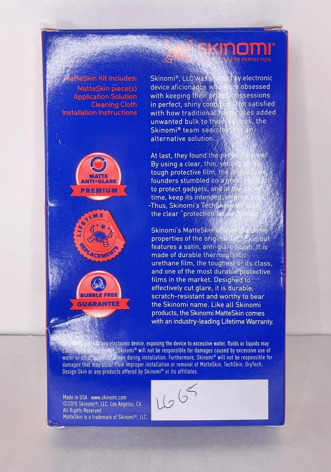 Protector de Pantalla Mate Skinomi Compatible con LG G5 Recubrimiento Mate Antideslumbrante Foto 2 de 2