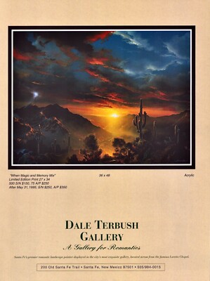 1995 DALE TERBUSH Art Gallery Exhibit Magic & Memory 1-Page