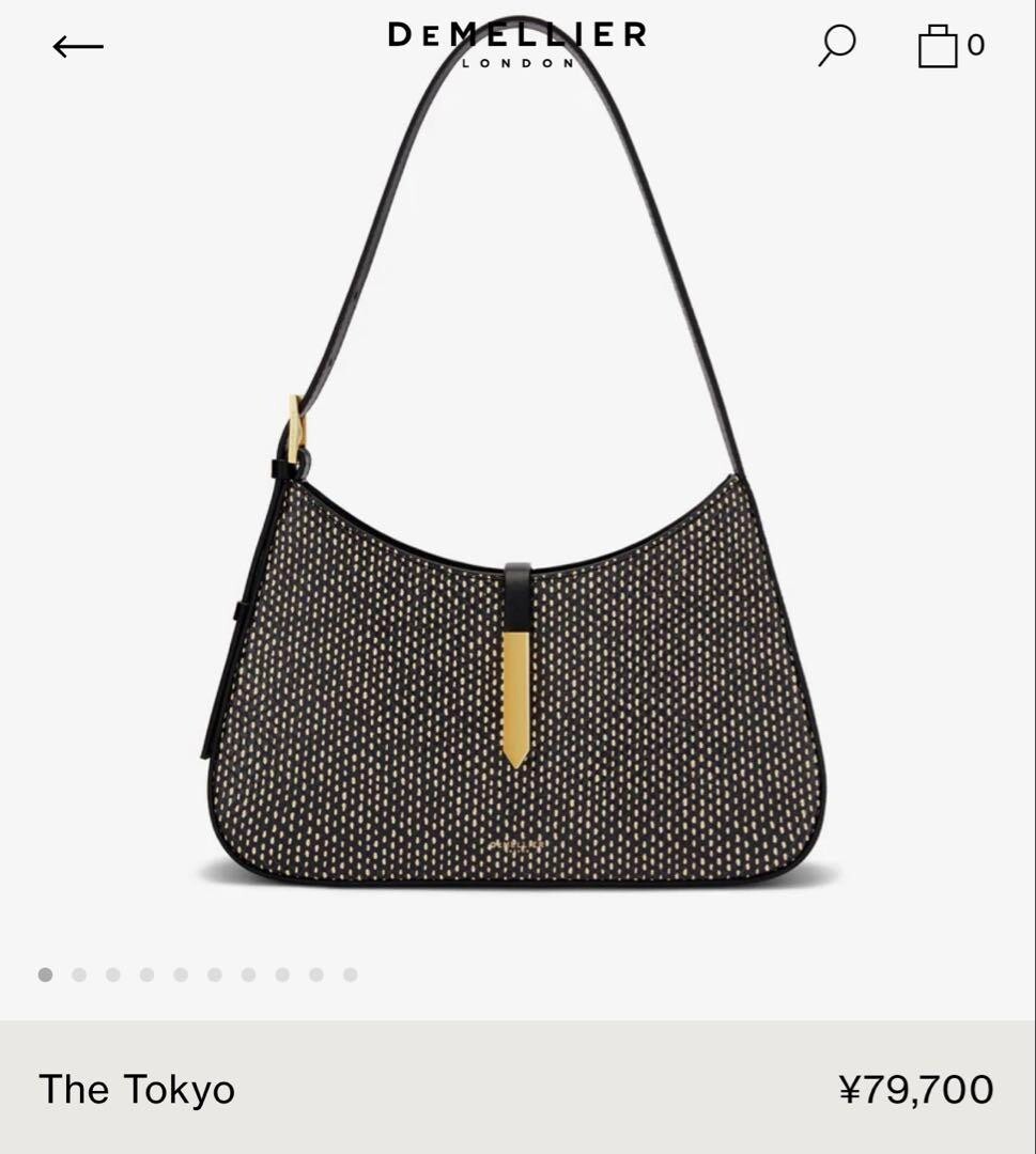 DeMellier The Tokyo Shoulder Bag Black Magnetic Closure Black From